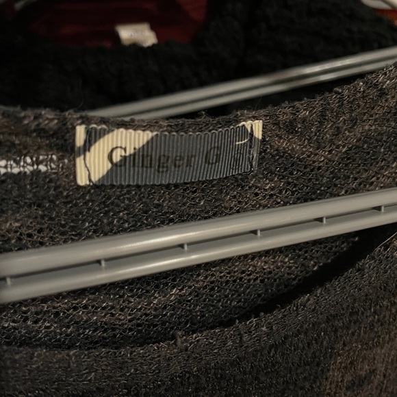 Black Sheer Elephant Pattern Top - Picture 5 of 5